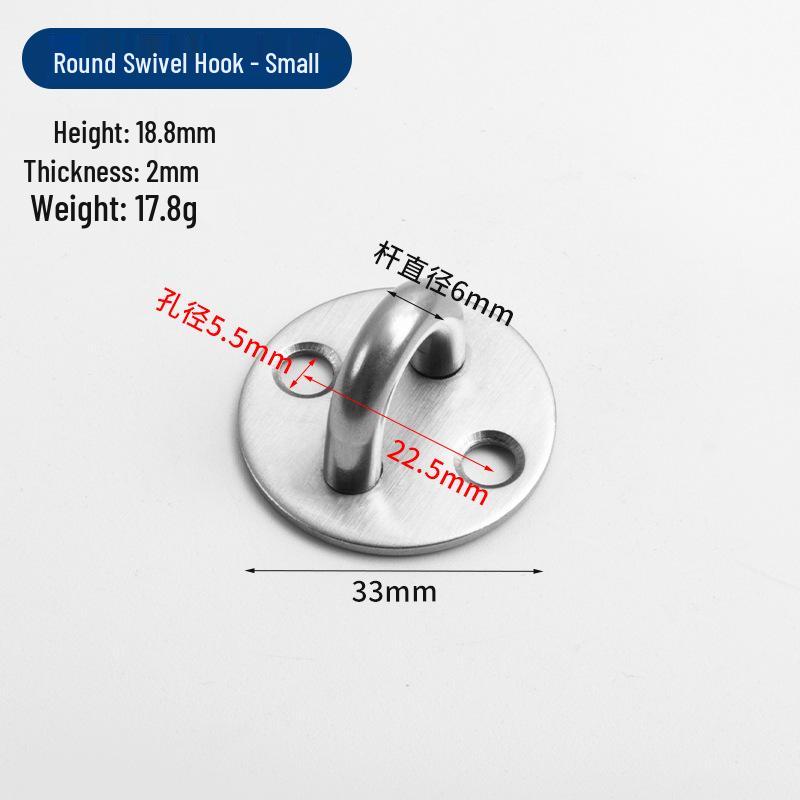 Jinrongda Heavy-Duty Stainless Steel Ceiling Hook for Fans