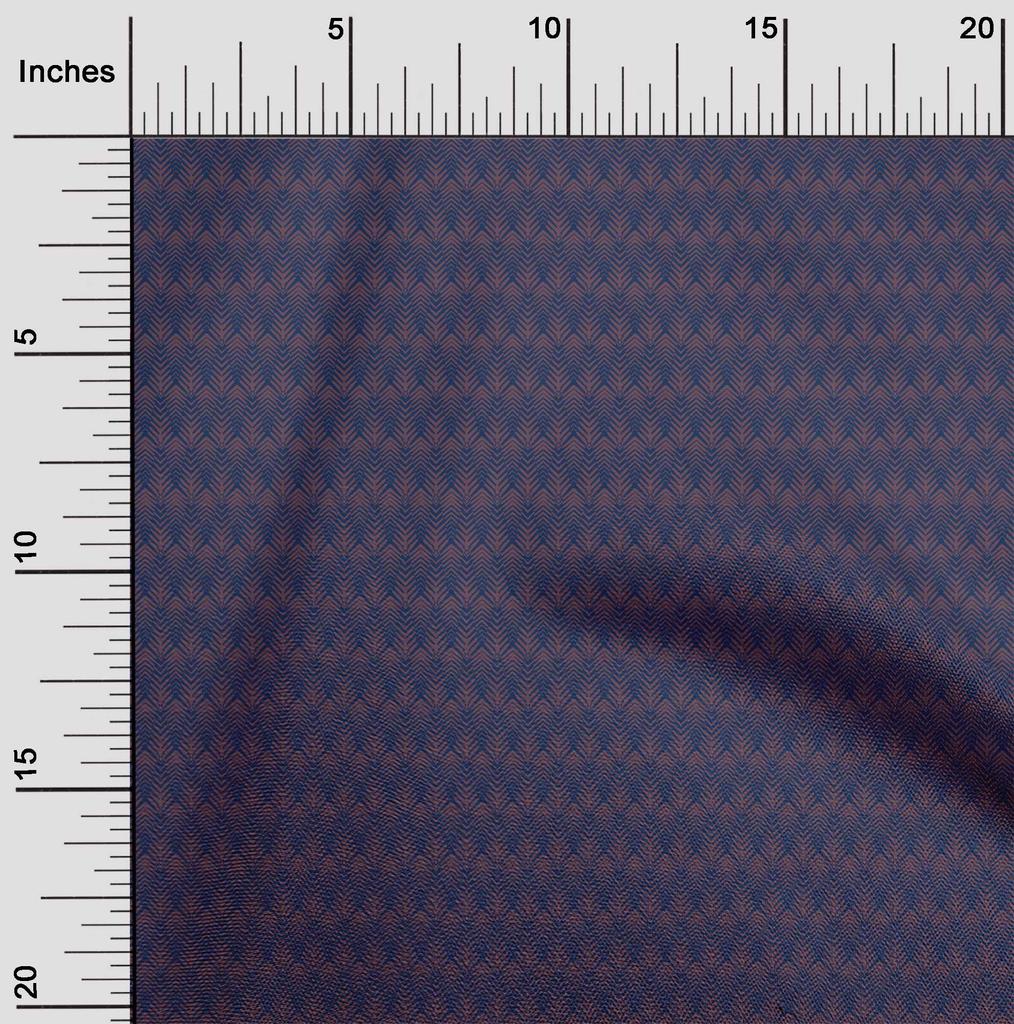 oneOone Cotton Flex Fabric Chevron Geometric Printed Craft Fabric BTY 40 Inch