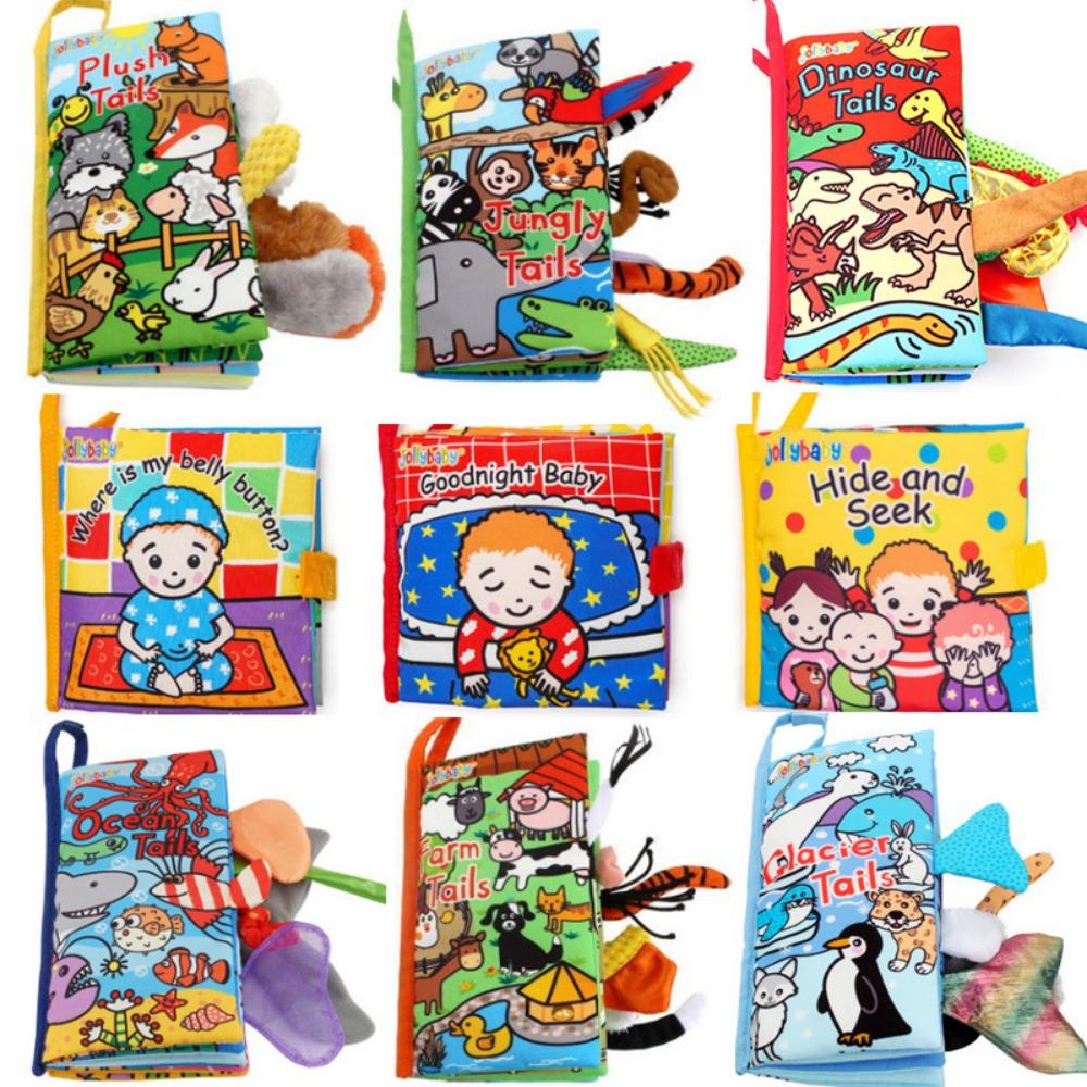 Tail Cloth Book Animal Baby Toy Three-dimensional Early Education Book Cognitive Three-dimensional Cloth Book Early Education Toy