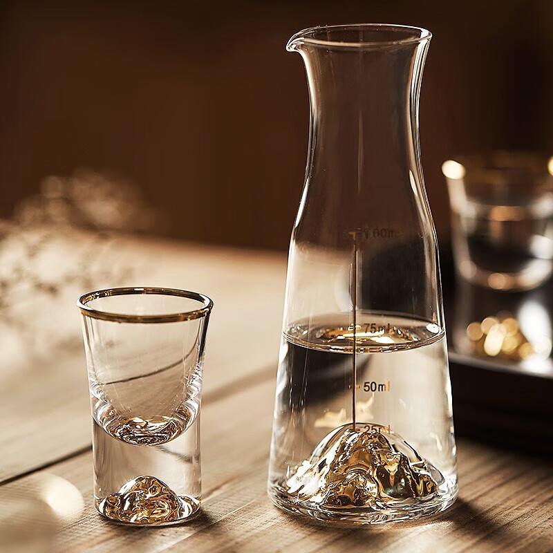 Glass Mountain Wine Dispenser & Cup Set