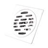Thick Stainless Steel Square AntiOdor Bathroom Floor Drain Cover Waste Gate Shower Drainer