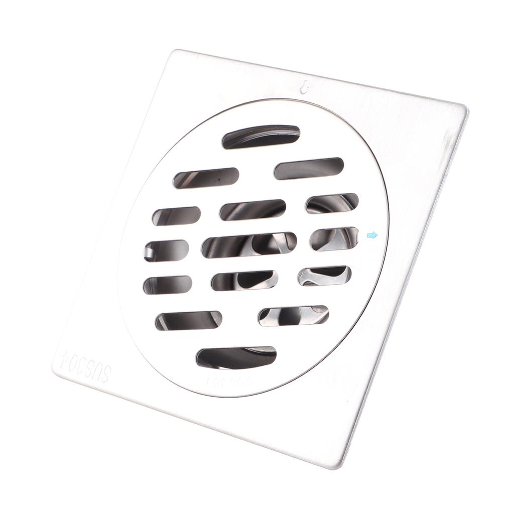 Thick Stainless Steel Square AntiOdor Bathroom Floor Drain Cover Waste Gate Shower Drainer