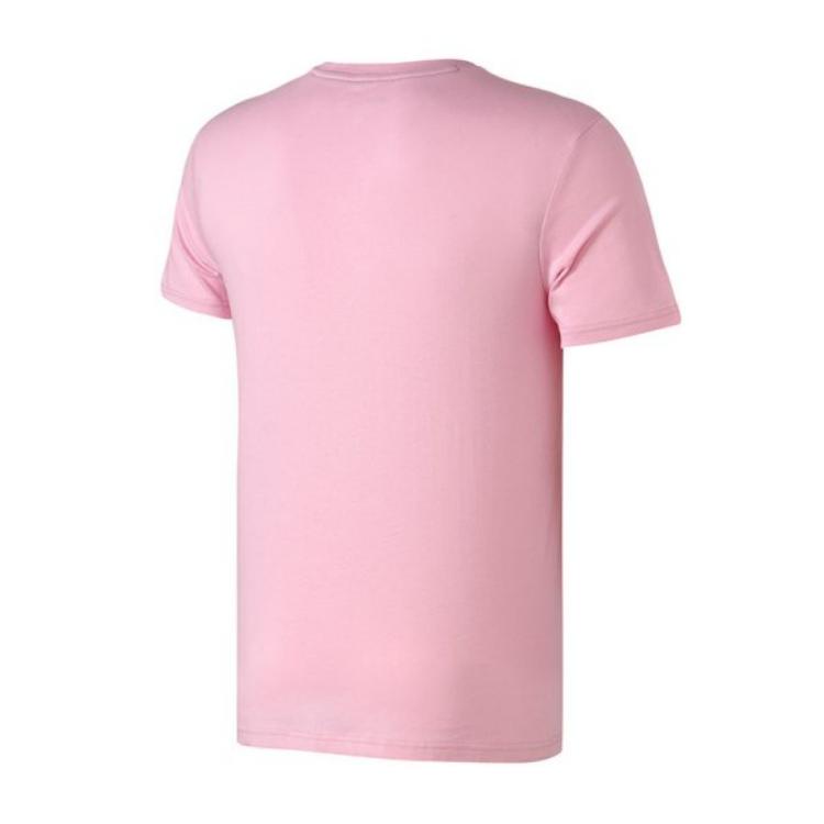 Adidas Neo Logo Letter Pullover Round Neck Sports Short Sleeve T-Shirt Men T-Shirts Pink DW7912