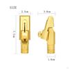 Gilded Brass Saxophone Mouthpiece Easy to Play Soprano Sax Kit Crisp Sound Bb