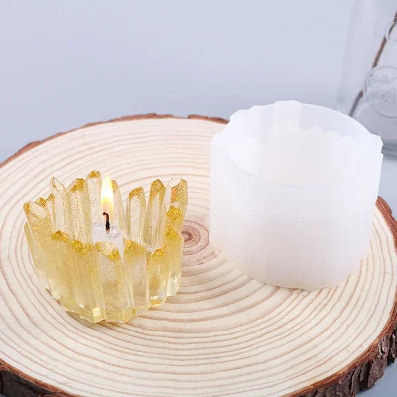DIY Řemesla Nástroj na výrobu ozdob Silikonová forma na svícen Příslušenství Křišťálová epoxidová úložná krabička Kreativní ručně vyrobená pryskyřičná forma