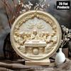 Last Supper Metal Tin Sign Round Wall Art Bar Cafe Kitchen Decor
