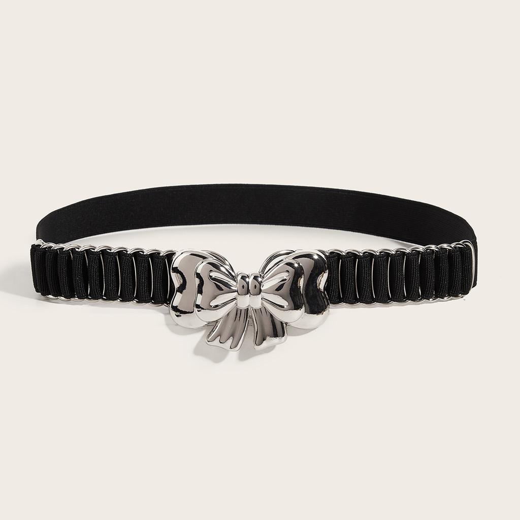 Waist Metallic Ladies Belt With Snap Button Closure For Dresses And Wear Casual
