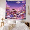 Digital Circus Wall Decor Tapestry Art For Pet Memorial Birthdaywedding Party Backdrop Family Gift