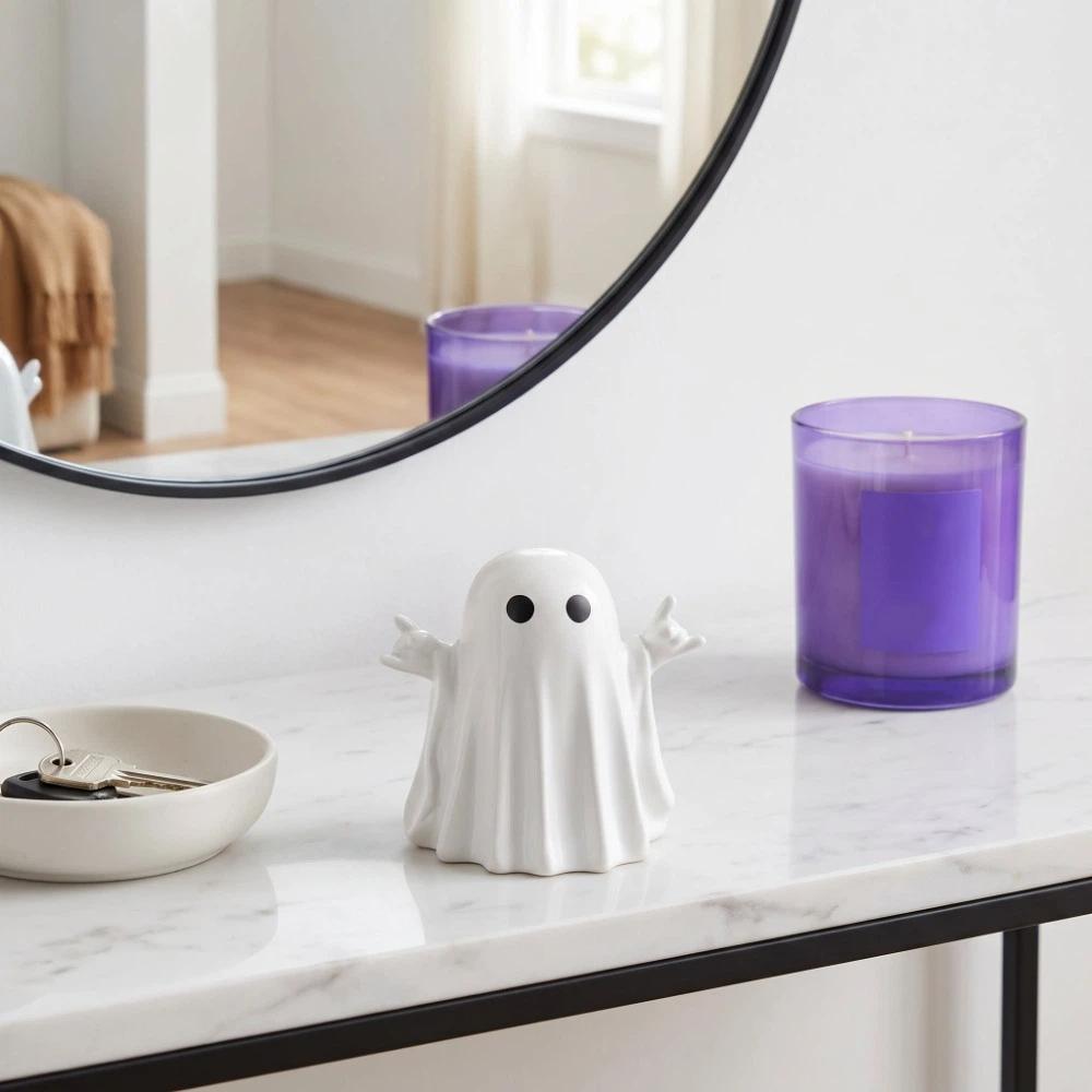 Statues Crafts Halloween Ghost Statues Miniature Models Desktop Figurine Bedroom Office