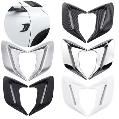 2Pcs Car Side Air Vent Modification Ventilation Grille Cover Side Air Intake Cover Hood Decoration Car Modification Accessories
