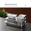 Stainless Steel Food Pan with 1/3 Open Lid