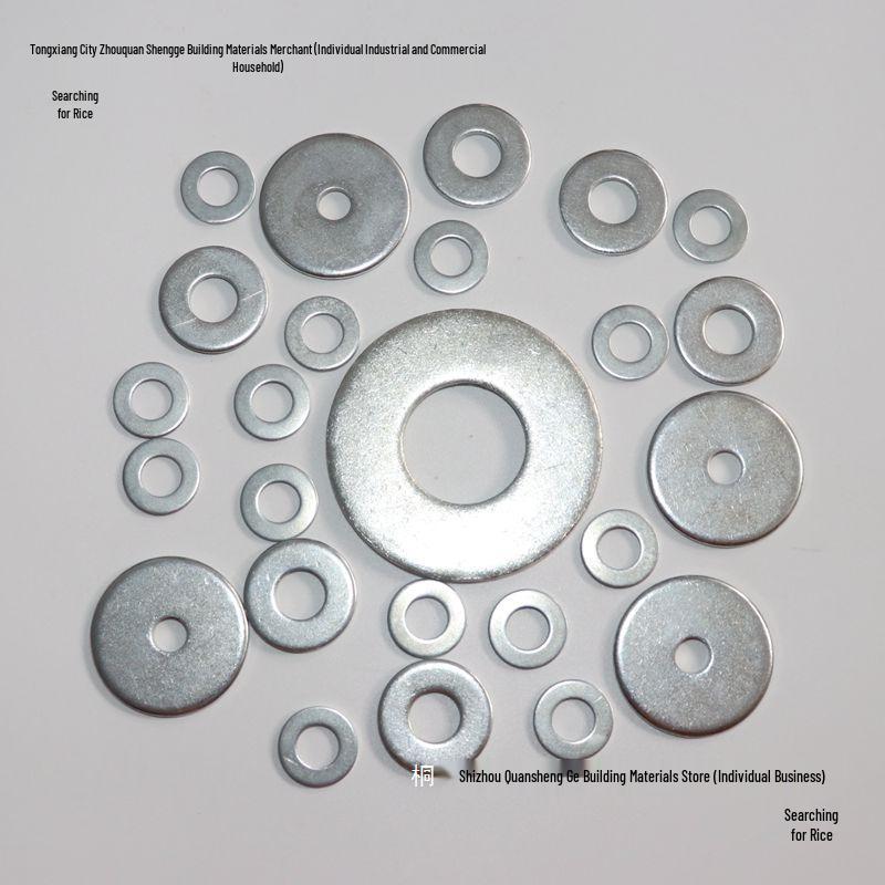 Thickened Galvanized Flat Washer Pad - Sizes M14 to M36