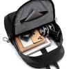 1Pcs 14-inch Fashion Casual Backpack, Spacious Laptop Compartment,Waterproof Fabric,Ideal for Men, Students, and Professionals