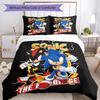 3pcs Sonic Bedding Set Duvet Cover Closure Includes 1 Duvet Cover & 2 Pillowcases, Soft and Comfortable for All Seasons.