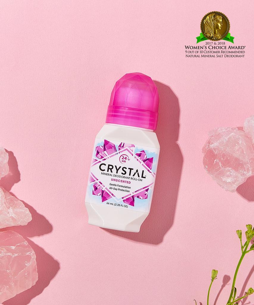 Crystal Deodorant 66ml Unscented & Lavender Roll-on (2 Types)