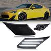 GemPro Genuine White ZN6 Side Marker Lights for Toyota 86, FT86, and GT86, Scion FR-S, Subaru BRZ, and ZC6 Front Bumper Fender Marker Lamps (LED)