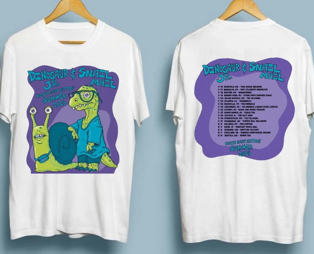 NEW Dinosaur Jr. and Snail Mail Announce Summer 2026 Tour WT-Shirt shirt XXXL
