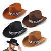 Cowboy Hats Panama Hat Maillard Style Cow Print for Women Men Photo Props Western for Men Women Unisex Wear Headwear