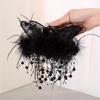 Beach Feather Hair Claw Clip Ponytail Claw Princess Barrettes Hair Adornment