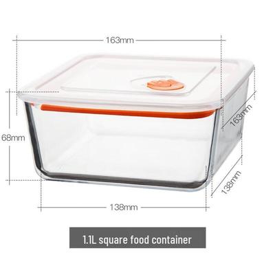 ZISIZ Glass Food Storage Container