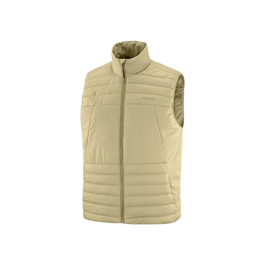 SALOMON Vests Men s Gray Green Stand Collar Other C26053 S