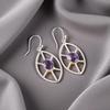 Iolite Gemstone 925 Sterling Silver Jewelry Handmade Drop/Dangle Earrings 2.00" EE-48-2