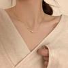 Single Pearl Necklace, Minimal Luxury Clavicle Chain, 2024 New Plain Chain Ins Jewelry