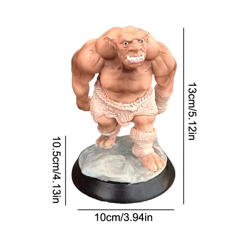 Orcs Figurines For Interior Universal Cell Mobile Phone Stand Holder Modern Resin Monster Human Sculpture Statue Home Decor