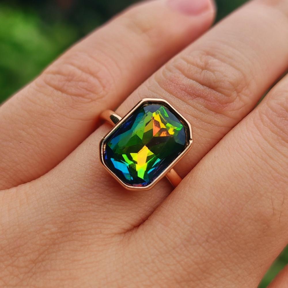 1 pièce Mode Carré Zircon Cubique Ouverture Réglable Anneaux pour Femmes Empilable Couple Anneau Bijoux Accessoires De Fête De Mariage