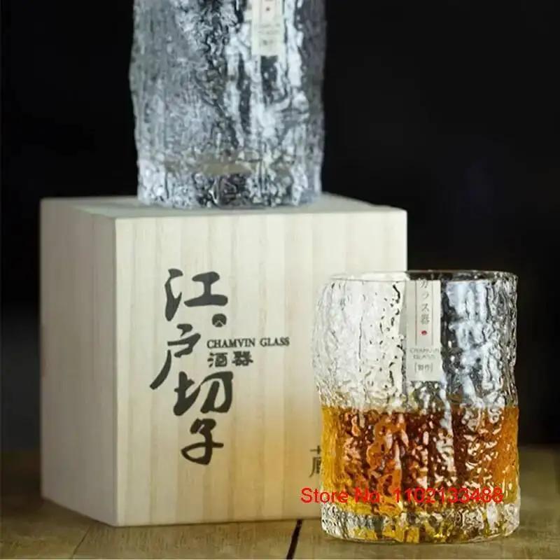 Limited Japanese Style Edo Whisky Glasses Master Hand Made Wineglsss Lead Free Glass Japan Whiskey Cup Ins Wooden Box Packing