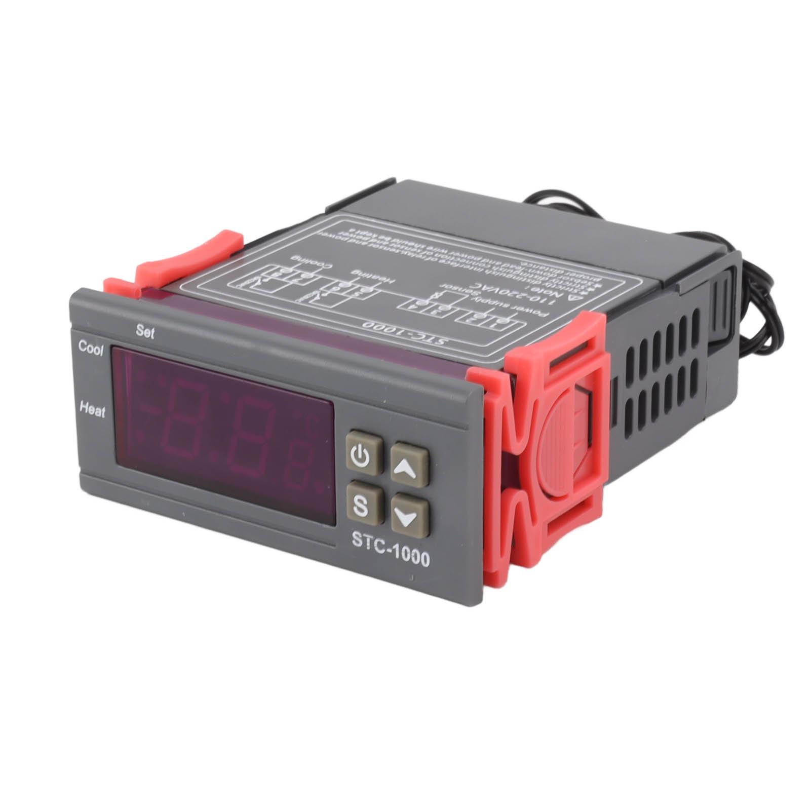 

Stc 1000 Термостат Переключатель Электронный Цифровой Дисплей Микрокомпьютер Регулятор Температуры Переключатель Аквариум Инкубация