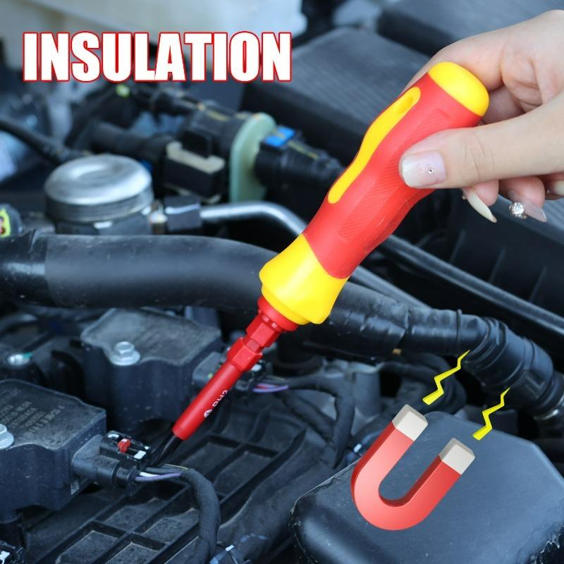 3 in 1 Insulated Screwdriver Set Multi-Purpose Screwdriver Electricians Slotted Cross Screwdriver Bit Tools Car Kit Set PH1/PH2