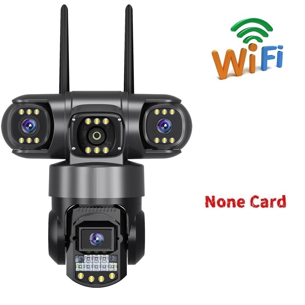 Wireless WiFi/4G Network Camera, HD Night Vision Waterproof CCTV Surveillance, Triple Lens and Triple Screen Security Video Recorder