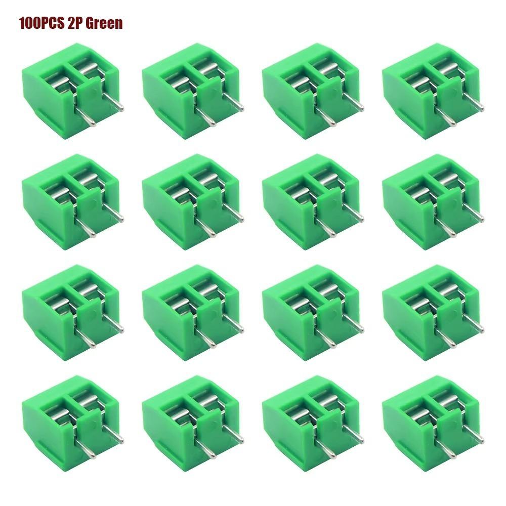 100PCS 2P/3P Configuration Screw Terminal Connector Straight Pin Connector  DIY Electronics