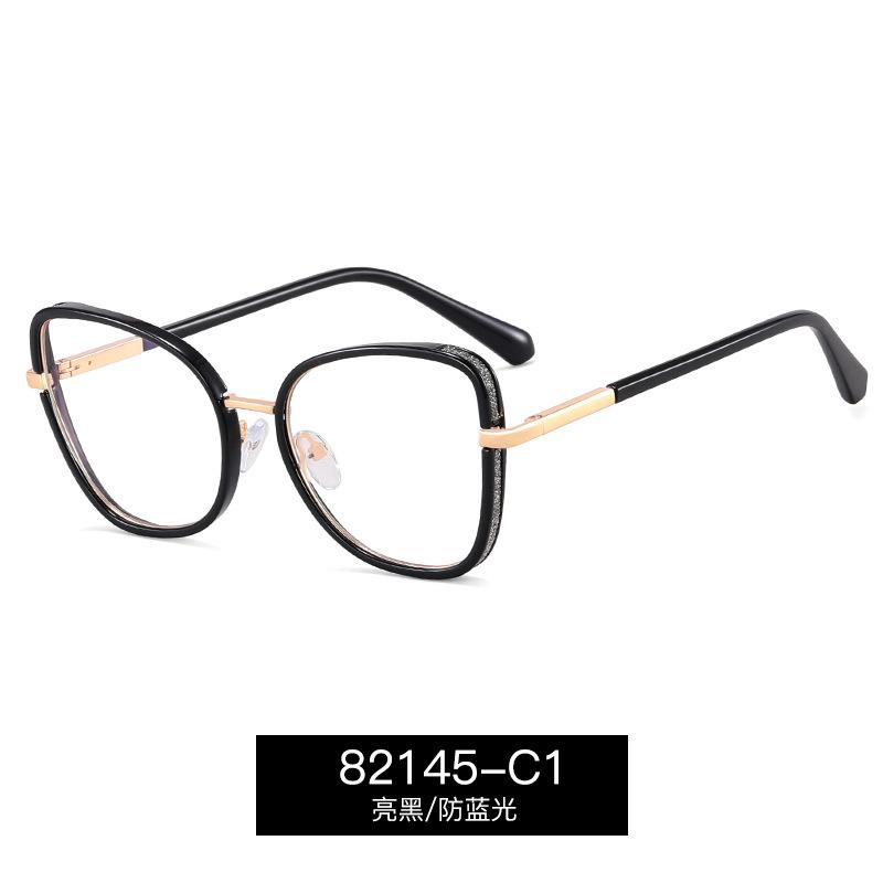 Trending Product 2024 New Glitter Anti-blue Frames Blue Light Blocking Optical Glasses Fashion Crystal Optical Glasses Women