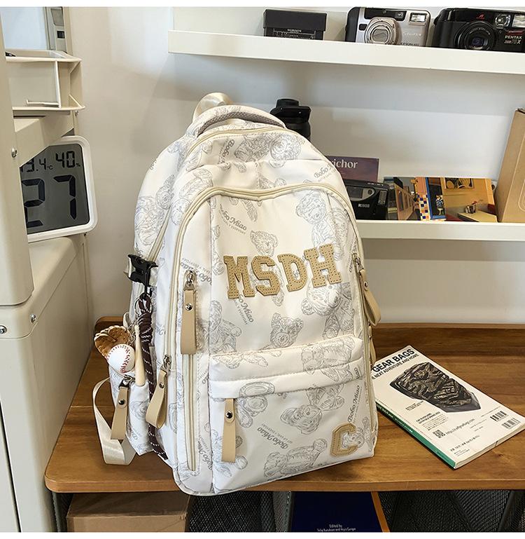 Schoolbag Schoolbag Boys Junior High School Students High School Students Printed Girls Backpack Elementary School Students 1011 New Travel Backpack