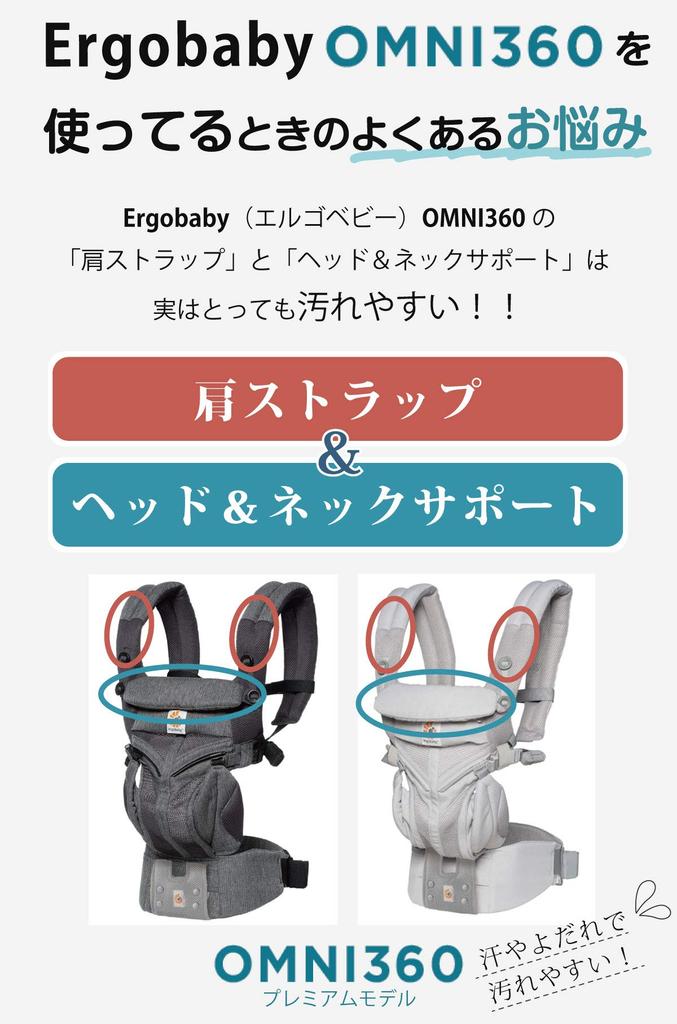 Emoca Imabari Towel Ergo Omni Breeze 360 Drool Pad Front Cover Bib Set Classic Gray +