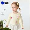 Minibala Baby Girls' Ruffle-Trim Long-Sleeve T-Shirt
