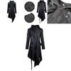 Elegant Gothic Swallow-tail Coat For Men Perfect Cosplay Costume Halloween Uniform