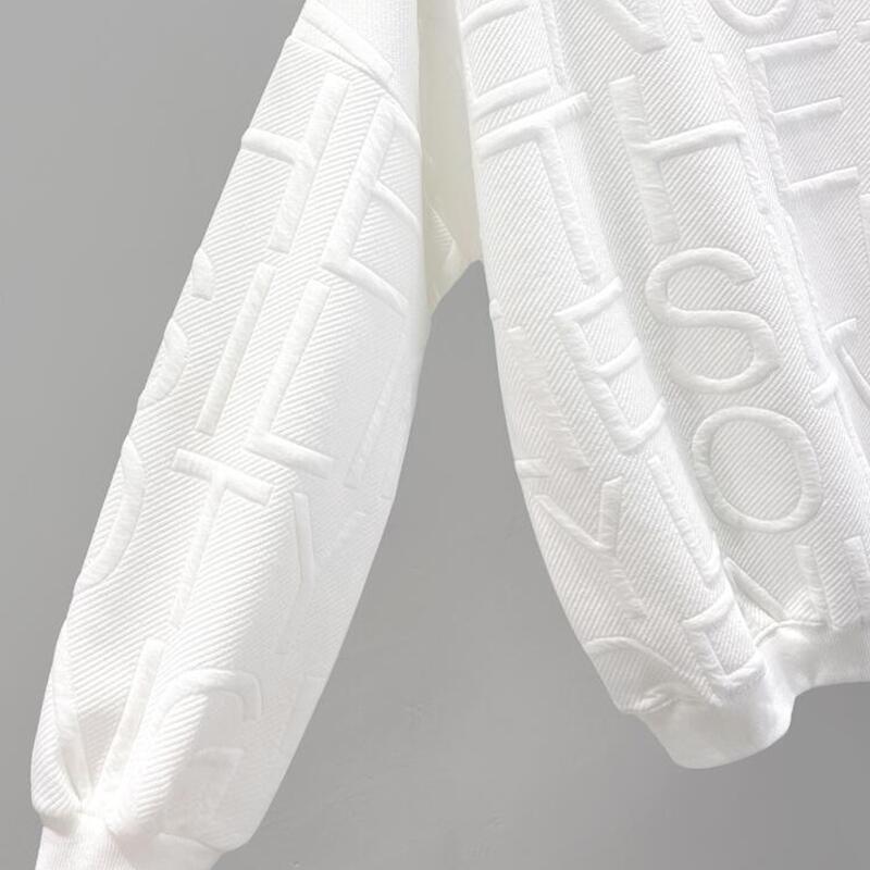 Spring and Autumn Mid-length Sweatshirts Men's Crewnecks Capless Underwear Tops Thin Loose Long-sleeved Tops and Undershirts