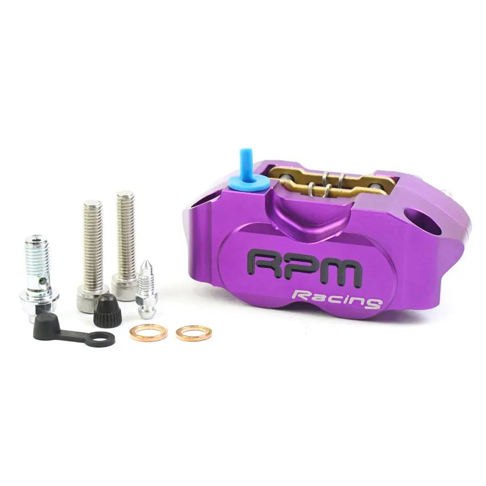 RPM Caliper Motorcycle Disc Rotor Brake Caliper 82mm Pitching Universal 200mm 220mm Disc Floating Rotor with Adapter Bracket