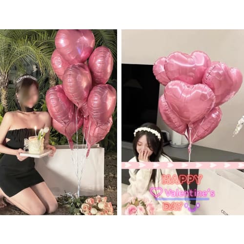 25 bucăți inimă de balon aprox. 45 cm Balon din aluminiu sclipici inimă fetiță Decor populare nuntă ziua de naștere magazin de decorare Propunerea de Valentine P