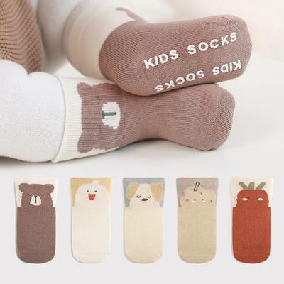 Winter Terry Toddler Anti-slip Baby High Long Socks for Newborn Girls Warm Sleeping Floor Stockings New Year Costume Clothes