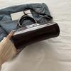 Street Style Midsize Shell Shape Handbag With Zipper And Interior Phone Pocket