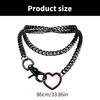 Stylish Necklace with Multi Layer Cuban Chains Unique Y Shape Fashion Necklace with Cuban Layers for Party Casual Attire