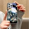 LotusFlower Goldfish Phone Case Metallic Lacquer Tempered Glass Shockproof Cover for Huawei Honor iPhone OPPO Realme OnePlus Xiaomi Redmi Samsung Vivo