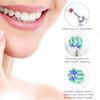4x Replacement Cross Action Brush Heads & 4x Toothbrush Head Dustproof Cover Caps, Compatible with Oral B Electric Toothbrushes