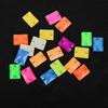 Rectangle Fluorescent Glass Flat Buckle Hand Seam Drill, Double Hole Rhinestone Flat Bottom Drill Diy Accessories Material Package