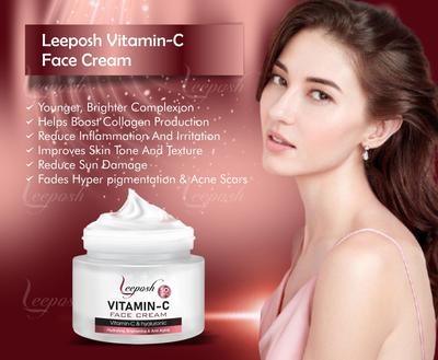 Leeposh Vitamin C Cream With Hyaluronic Acid 50 Gm