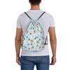 Custom D-Doraemones Drawstring Backpack Women Men Gym Sport Sackpack Foldable Cartoon Training Bag Sack